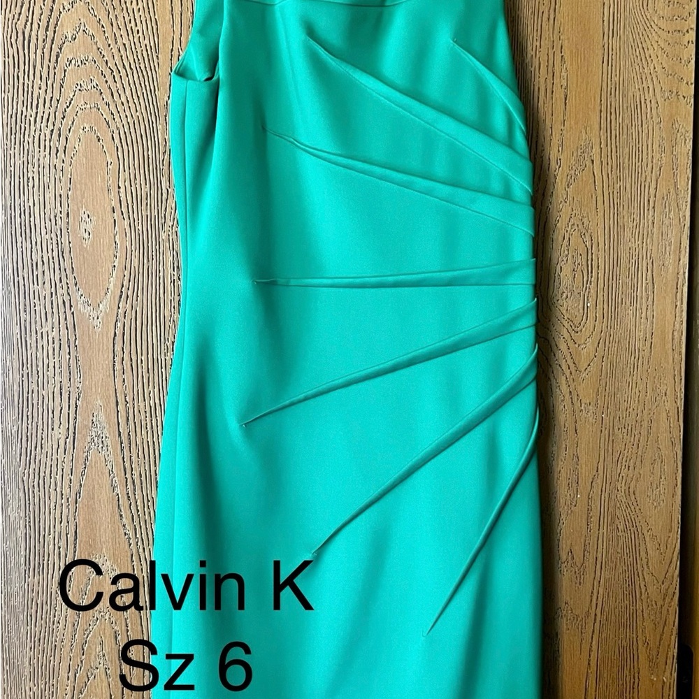 Calvin Klein Green Midi Dress